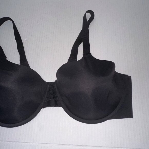 Bali 42C Black Ultimate Smoothing Lightweight‎ T-Shirt Underwire Bra DF4481 - Picture 2 of 7